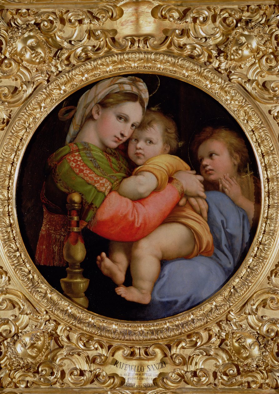 A Madonna da cadeira | Raffaello Sanzio Raphael